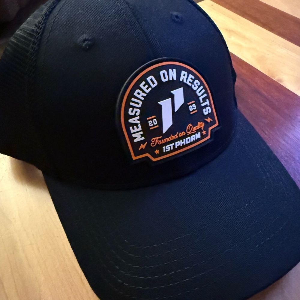 1st Phorm Black Mesh Hat NWOT